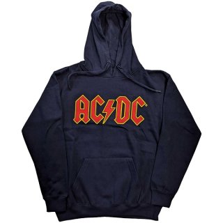 【即納】AC/DC Logo Navy, パーカー