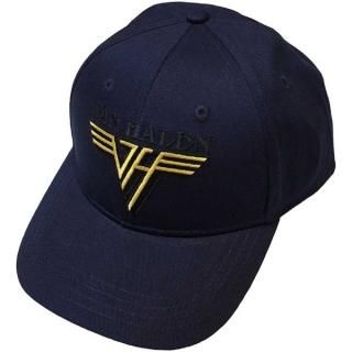 VAN HALEN Text & Yellow Logo Navy, å