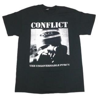 【即納】CONFLICT The Ungovernable Force Blk, Tシャツ