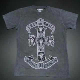 ¨ǼGUNS N' ROSES Monochrome Cross Dip-Dye, T
