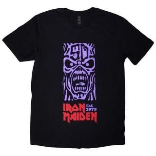 IRON MAIDEN Est. 1975 Stamp Logo Purple, Tシャツ