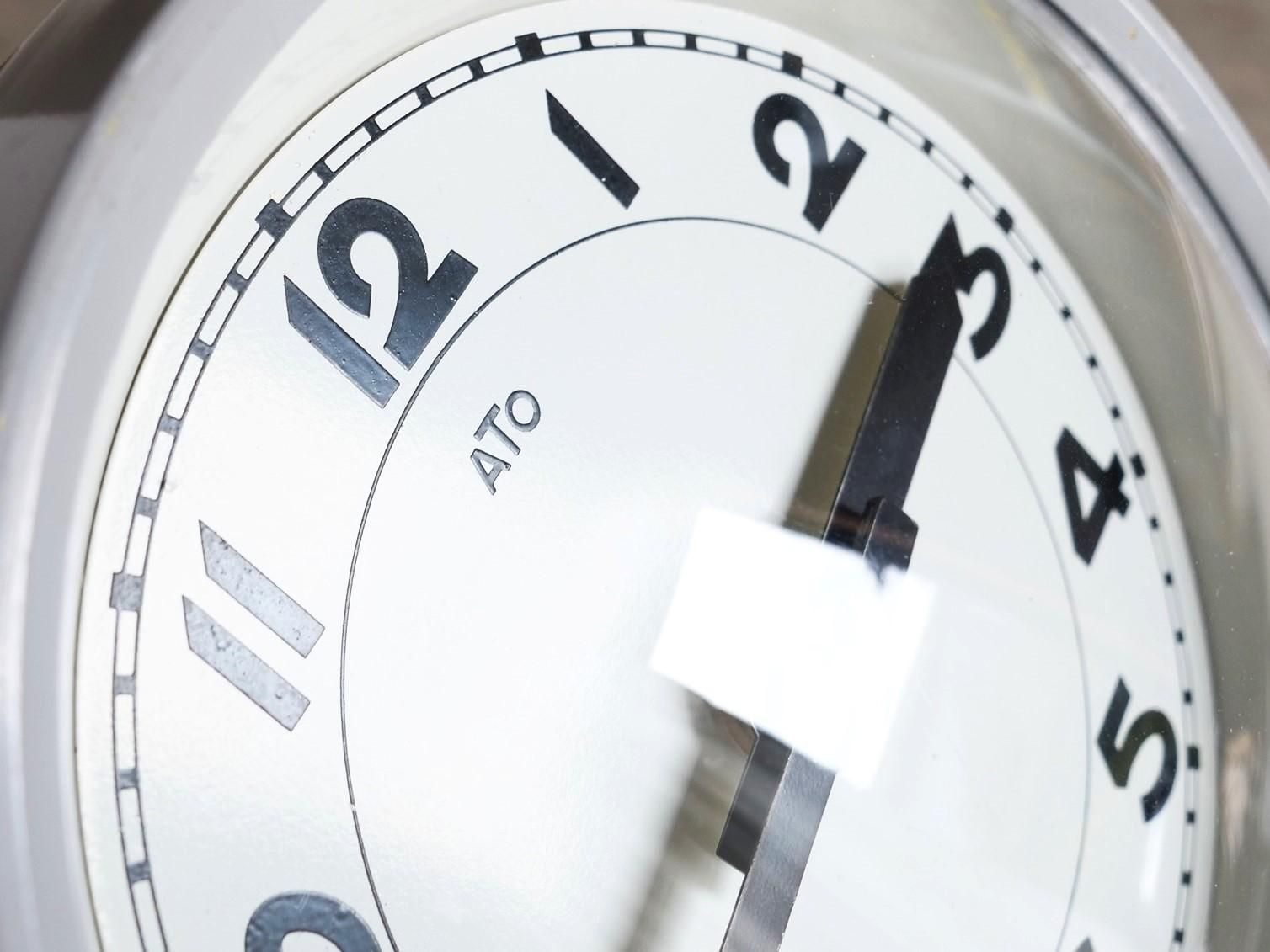 フランス 超希少 ATO社 壁付け時計 ダブルフェイス フランス 超希少