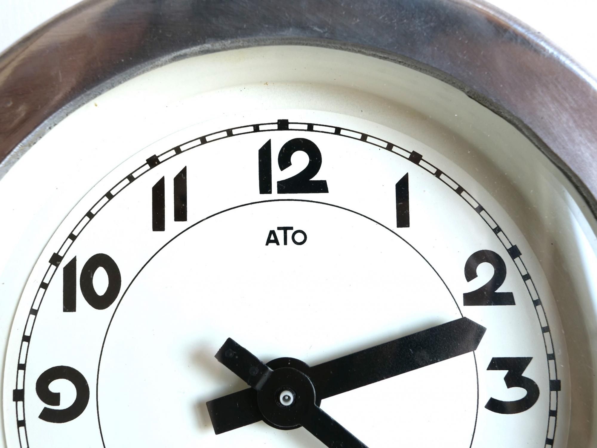 フランス　超希少　ATO社　壁付け時計　ダブルフェイス m03-s82429_001.jpg