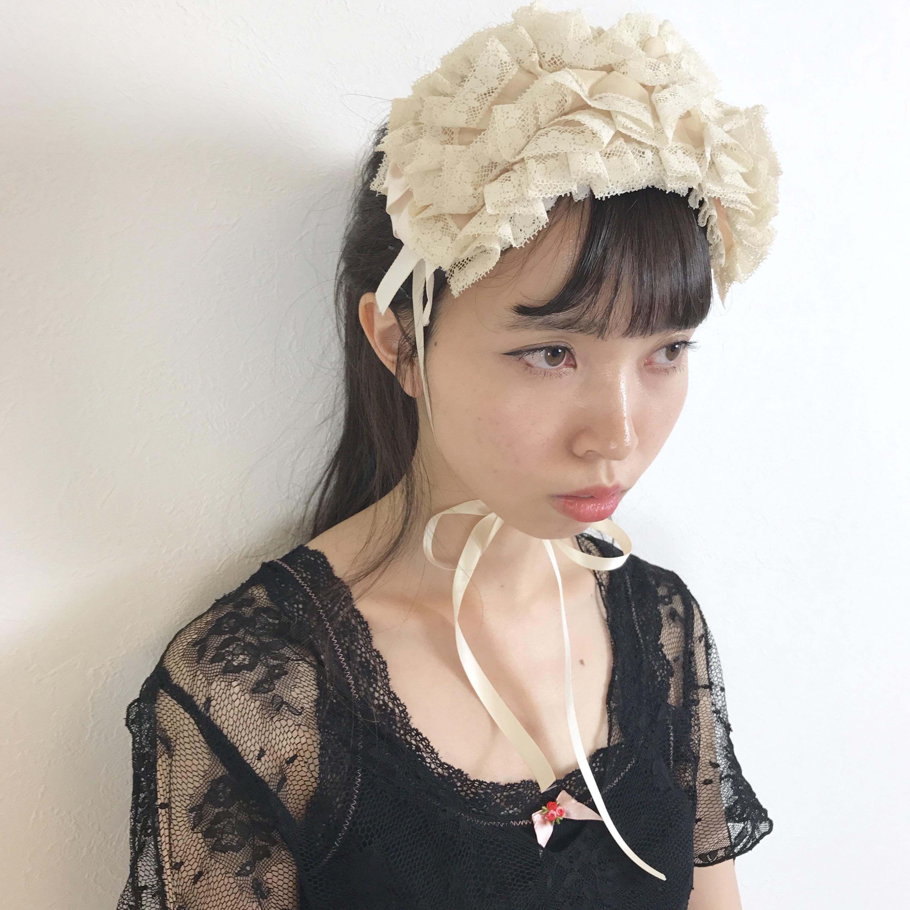 whipped cream head dress
