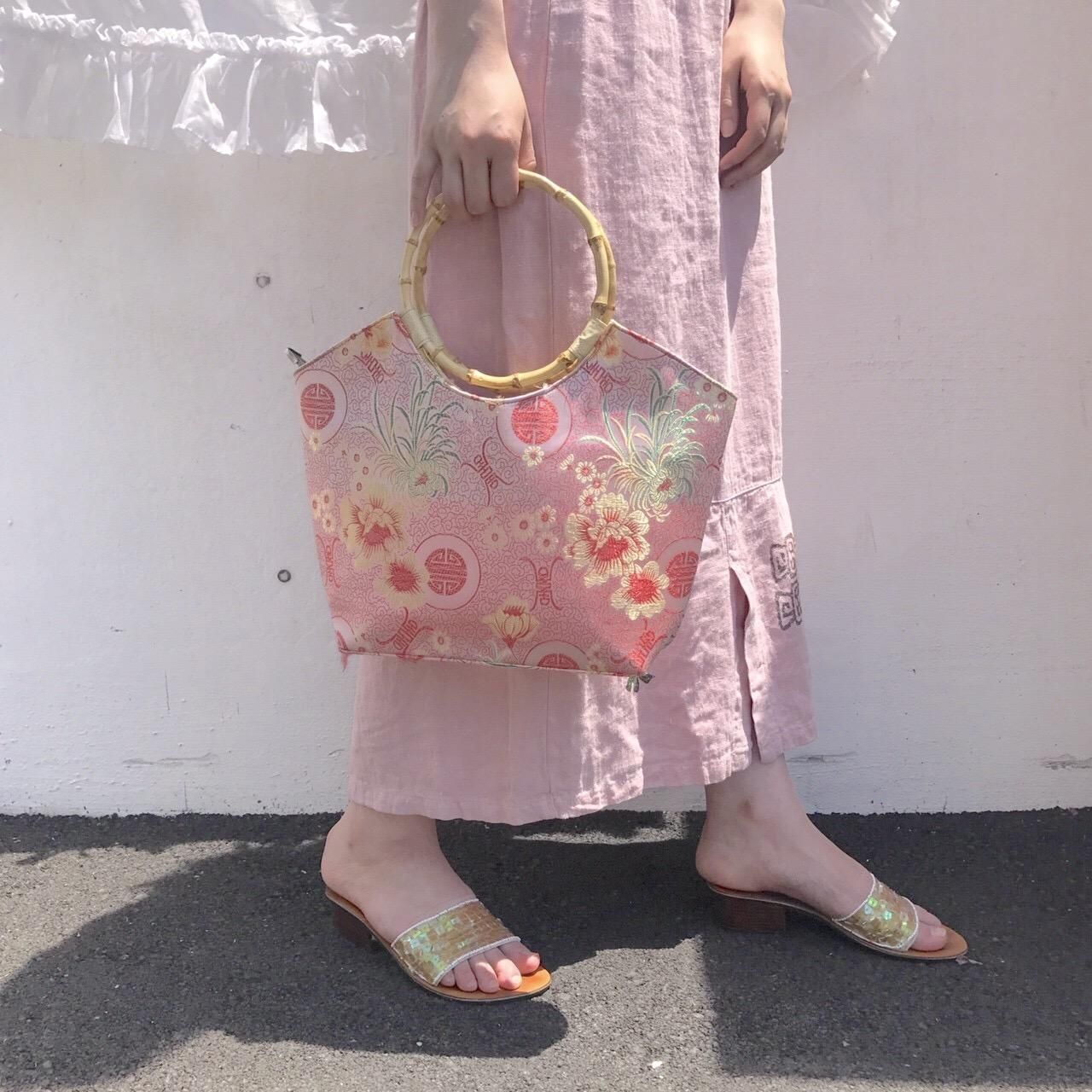 pink china hand bag