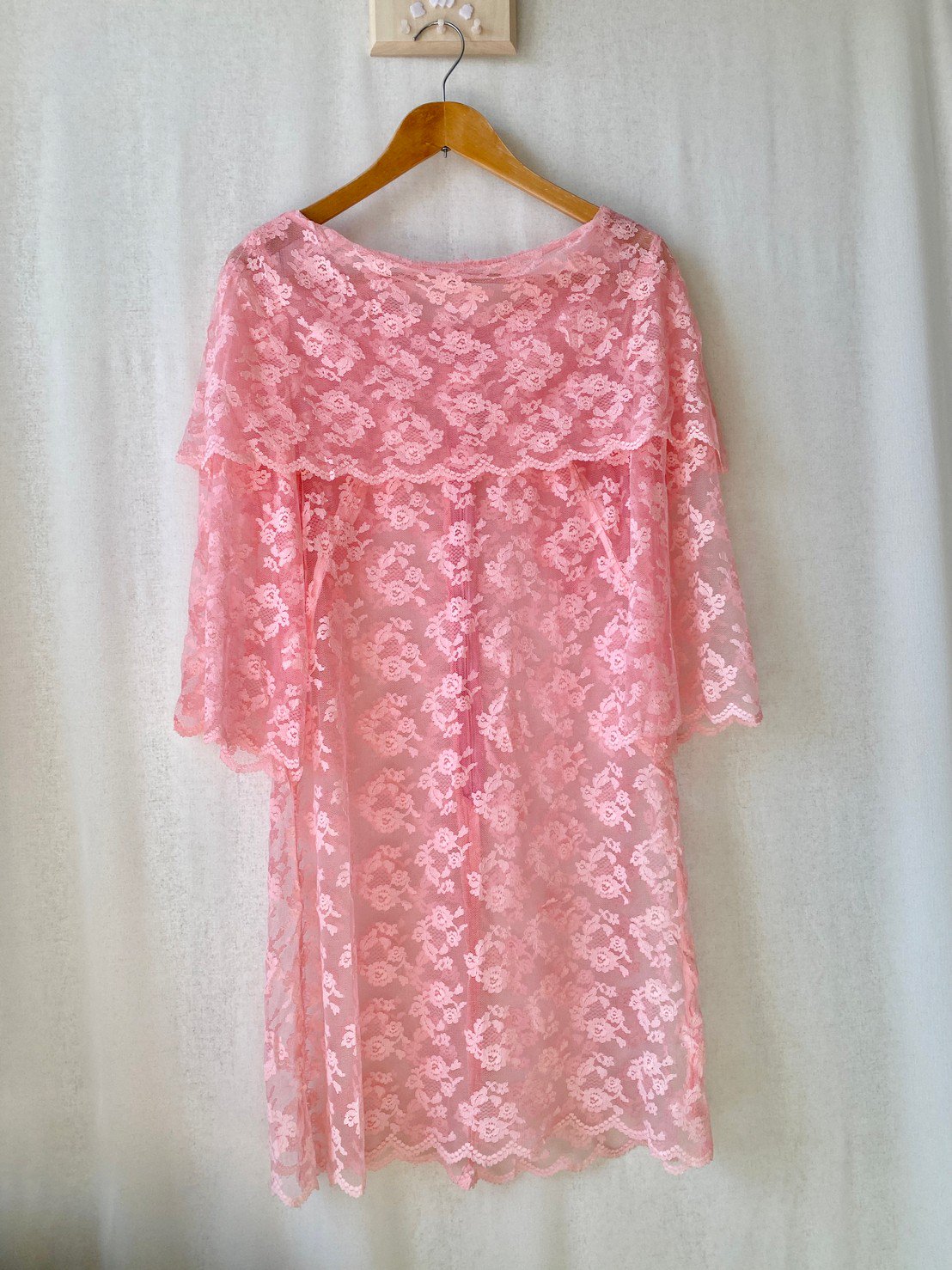 pink lace one-piece