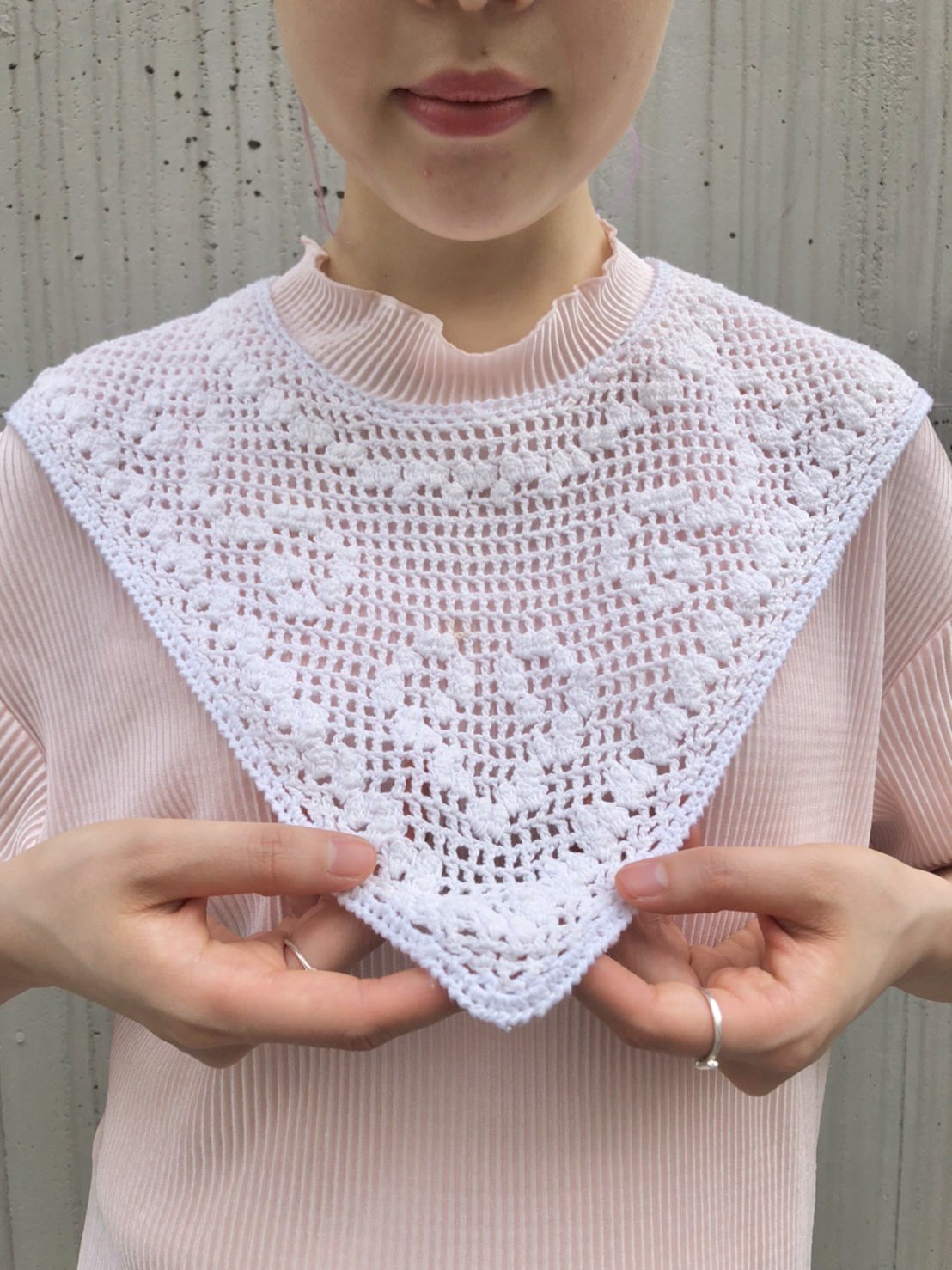 triangle crochet collar
