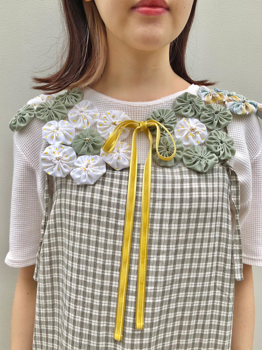 【Anteanny】flower quilt collar