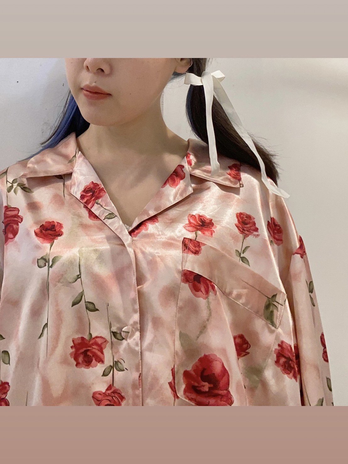 rose pajamas shirt