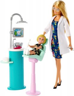 Barbie Dentist Doll & Playset, Blonde Hair