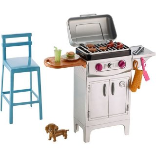 Barbie  barbeque &puppy play set