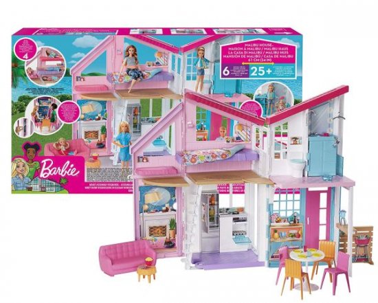 日本国内では手に入りにくい美品Barbie バービー　マリブハウスプレイセット　ドールハウス　家