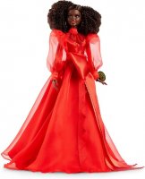 Barbie Collector Mattel 75th Anniversary Doll in Red Gown Brunette