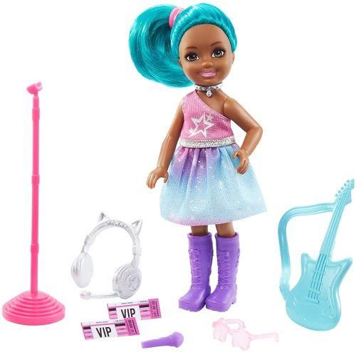 Barbie Chelsea Can Be Playset with Blue Hair Rockstar Doll