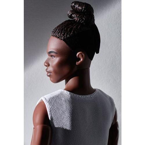 Barbie Looks Ken Doll #4(Brunettewith Braids & Bun Hairstyle)