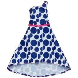 Barbie Trendy Blue Polka Dot Fashion Dress