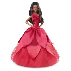 2022 Holiday Barbie Doll(Dark-Brown Hair)