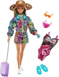 Barbie Travel Playset with Fashionistas Travel Doll
