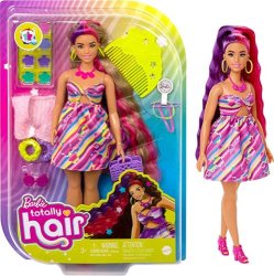 Barbie Totally Hair Flower-Themed Doll, Curvy