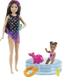 Barbie Skipper Babysitters Inc. Kiddie Pool Playset with Skipper Doll