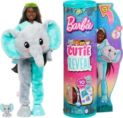 Barbie Doll Cutie Reveal Elephant Plush