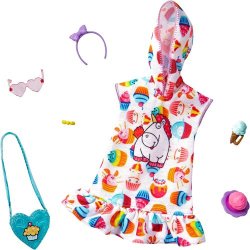 Barbie Storytelling Fashion Pack of Doll Clothes Inspired by Minions: Hoodie Dress