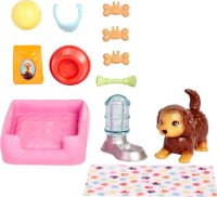 Barbie Pet and Accessories Set Featuring Puppy