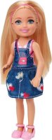 Barbie Club Chelsea Doll(Blonde)Wearing Graphic Top and Jean Skirt