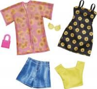 Barbie Fashion 2-Pack Shirt, Shorts &Kimono, Sleeveless Sunflower Dress