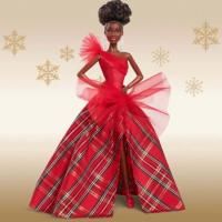 2024 Barbie Holiday DollBrunette HairDesiree/Adria Face
