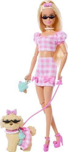 <img class='new_mark_img1' src='https://img.shop-pro.jp/img/new/icons11.gif' style='border:none;display:inline;margin:0px;padding:0px;width:auto;' />Barbie Twinning Looks Doll with Pet DogPink Gingham
