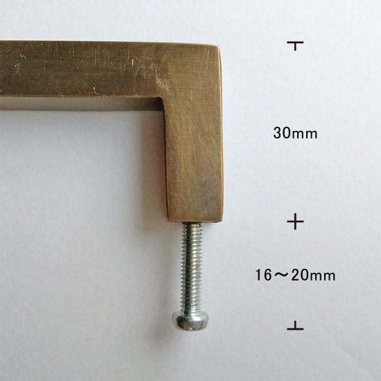 家具取手 プルハンドル / 真鍮 アンティークゴールド ブラスパーツ
