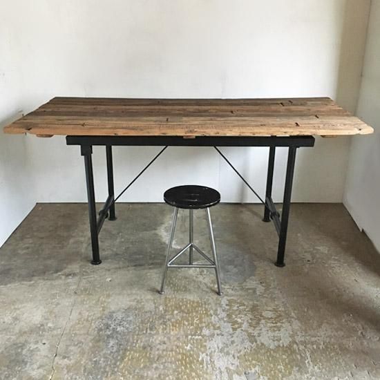 セットプライス テーブル 古材天板 アイアンスタンド 1750x800xh810mm Ten Tin Doors テン ティン ドアーズ