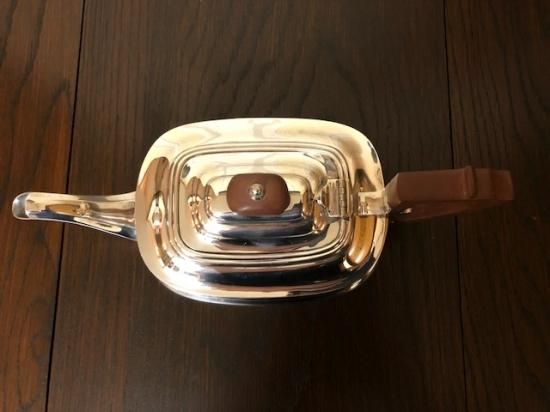 イギリスアンティーク シルバープレート ティーポット4点セットD