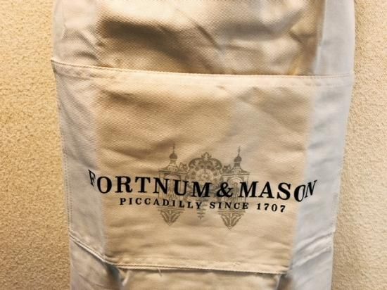 ✨新品未使用✨F&M フォートナム&メイソン　エプロン&帽子 Fortnum & Mason】UK発 王室御用達 上品 ストライプ エプロン