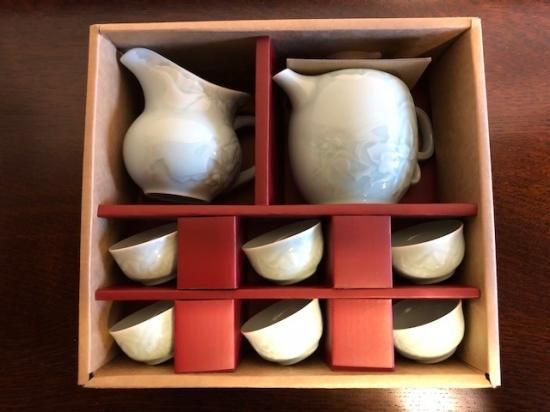 中国茶器(台湾茶器) 安達窯 青磁茶器セット - featherfewhouse 中国茶器(台湾茶器) 安達窯 青磁茶器セット - featherfewhouse
