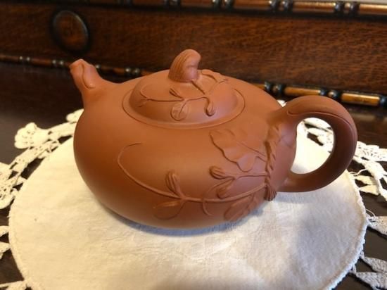 中国茶器(台湾茶器) 茶壷(急須) 葉模様 - featherfewhouse 中国茶器(台湾茶器) 茶壷(急須) 葉模様 - featherfewhouse