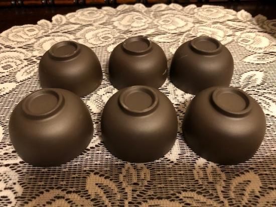 中国茶器(台湾茶器) 濃茶色無地茶器セット - featherfewhouse 中国茶器(台湾茶器) 濃茶色無地茶器セット - featherfewhouse