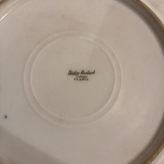 テオドール　アビランド リモージュ 597 約20.5cmプレート　⑥ フランスアンティーク リモージュ Theodore Haviland(テオドール