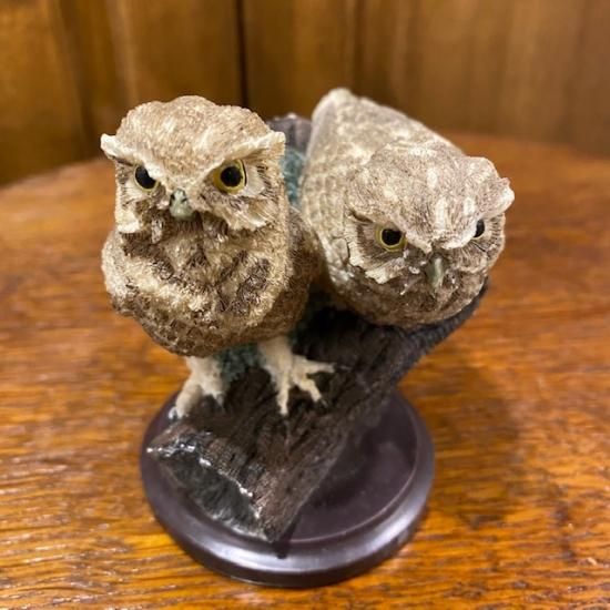 フランス フクロウ フィギュリンC - featherfewhouse フェザーフューハウス