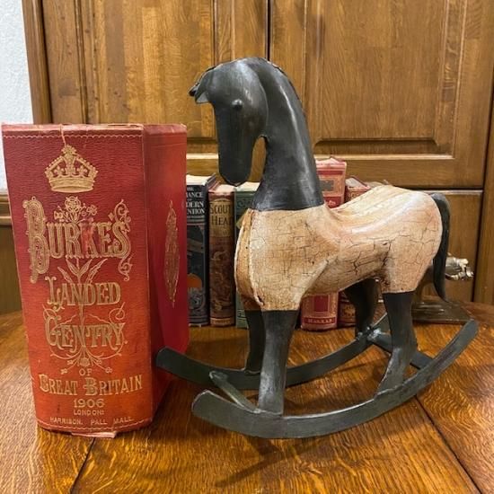 イギリス 鉄製木馬 置物 - featherfewhouse フェザーフューハウス