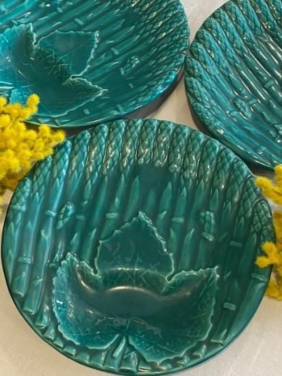 珍しいリムの バルボティーヌ アーティチョークとアスパラガス *状態良 珍しいリムの バルボティーヌ アーティチョークとアスパラガス