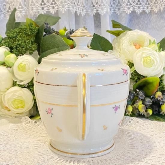Limoges 花柄 蓋付き菓子入れ Limoges 花柄 蓋付き菓子入れ ヴィンテージ リモージュ磁器 蓋付き