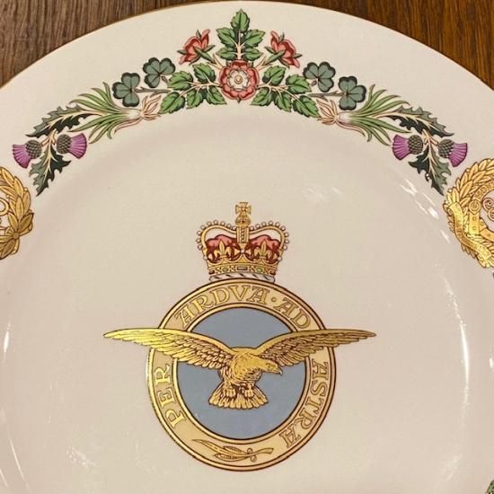 Spode スポード イギリス 複製原画 ポスター サイン入り レア 非売品 イギリス SPODE(スポード) The Royal Air Force Plate 1918
