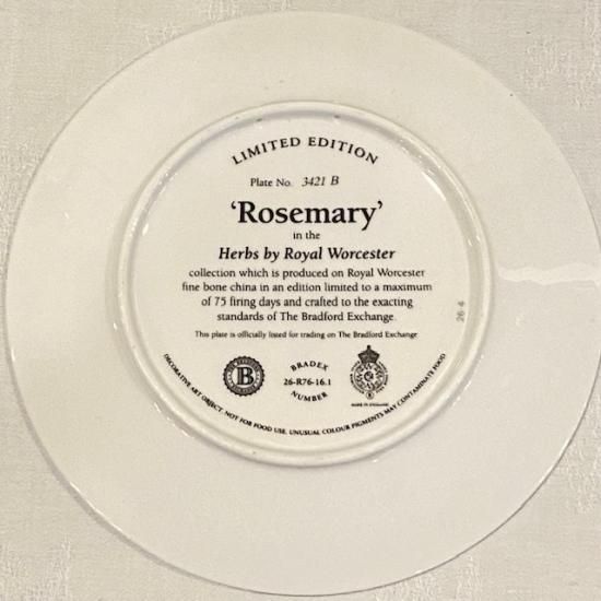 イギリス Royal Worcester(ロイヤルウースター) Rosemary(ローズ