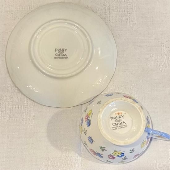 イギリス FOLEY CHINA(フォリーチャイナ） ティーカップ＆ソーサー