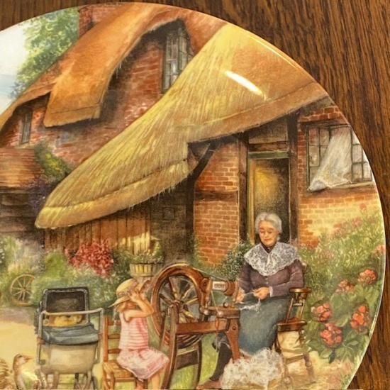 驕れるものは久しからず スケート 絵皿 ◇ ロイヤルドルトン