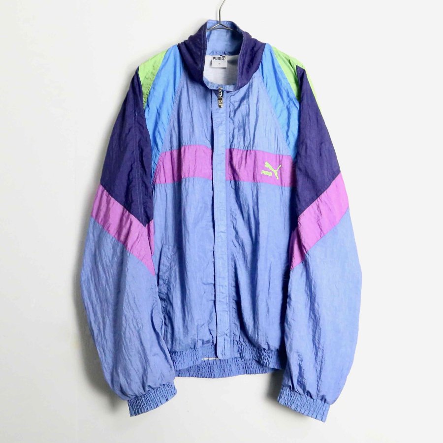 Garden】90's "PUMA" mulch color nylon track jacket - iot