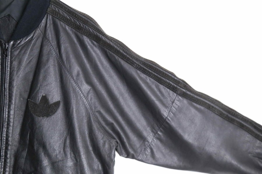 iot】90's type leather track jacket - iot