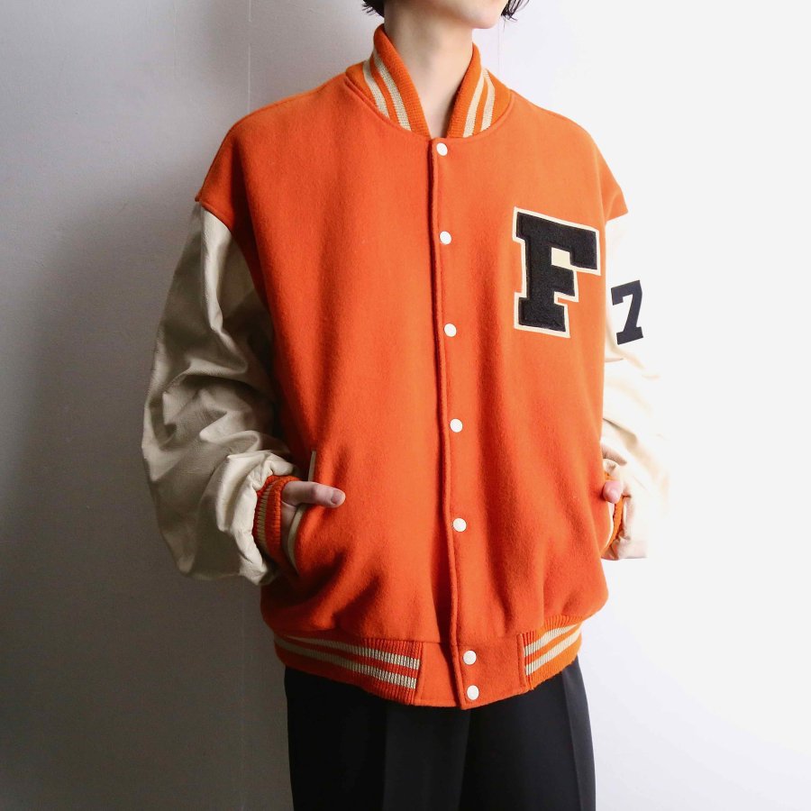 【iot】white and ivory color 2XL award jacket